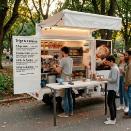 Coffee Trucks Elétricos: Food Truck de Bebida Compacto e Lucrativo