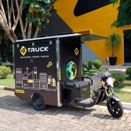 Triciclo Elétrico Unidade Móvel Foodtruck