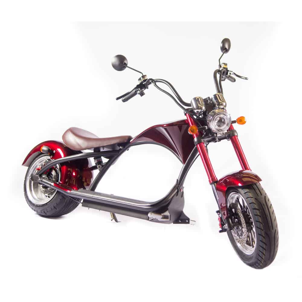 Venda de Moto Elétrica Scooter 2000W Vermelha Homologada para